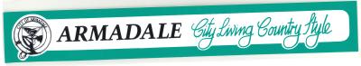 BUMPER STICKERS - CITY OF ARMADALE CITY LIVING COUNTRY STYLE