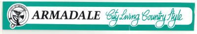 BUMPER STICKERS - CITY OF ARMADALE CITY LIVING COUNTRY STYLE