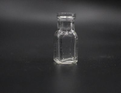 BOTTLE, PERFUME - SQUARE BASE CLEAR