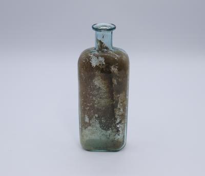 BOTTLE, RECTANGULAR - CLEAR GLASS