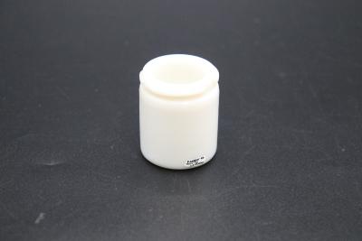 JAR, WHITE GLASS