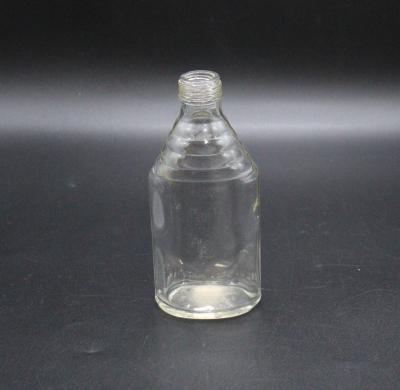 BOTTLE, CLEAR GLASS