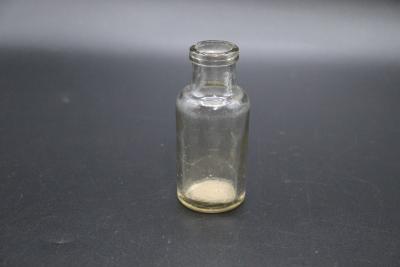 BOTTLE, CLEAR GLASS - CYLINDRICAL