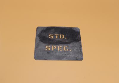 STENCIL, FRUIT PACKING CASE - STD SPEC