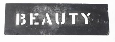 STENCIL, FRUIT PACKING CASE - BEAUTY