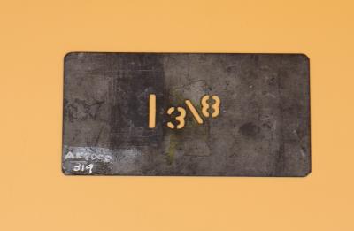 STENCIL, FRUIT PACKING CASE - 1 3/8