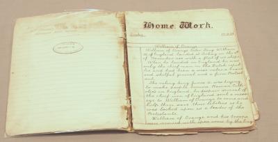 EXERCISE BOOK, SCHOOL - ANGUS GLENDINNING SEPT 1935 - MARCH 1936