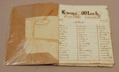 EXERCISE BOOK, SCHOOL - 'ANGUS GLENDINNING' MARCH 1936 TO SEPT 1936