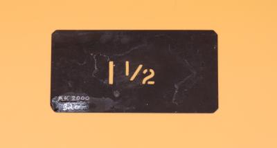 STENCIL, FRUIT PACKING CASE - 1 1/2