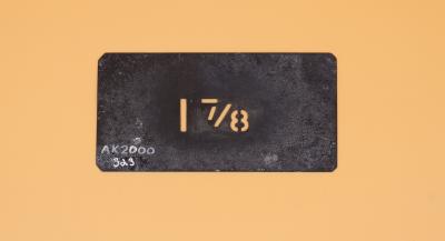 STENCIL, FRUIT PACKING CASE - 1 7/8