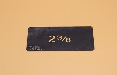 STENCIL, FRUIT PACKING CASE - 2 3/8