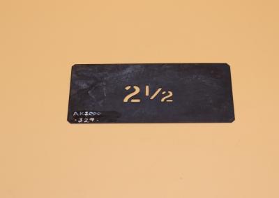 STENCIL, FRUIT PACKING CASE - 2 1/2