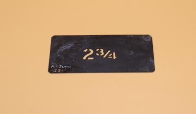 STENCIL, FRUIT PACKING CASE - 2 3/4