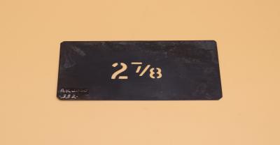 STENCIL, FRUIT PACKING CASE - 2 7/8