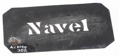STENCIL, FRUIT PACKING CASE - NAVEL