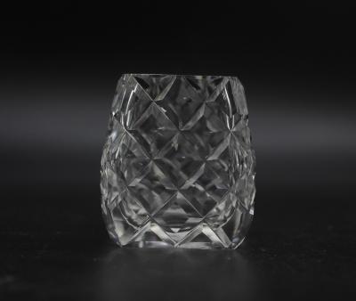 JAR, MUSTARD - CUT GLASS