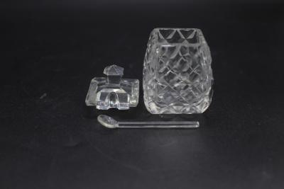 LID, MUSTARD JAR - CLEAR CUT GLASS