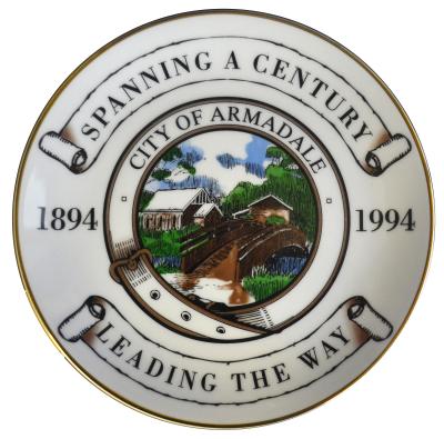 PLATE, COMMEMORATIVE - ARMADALE CENTENARY