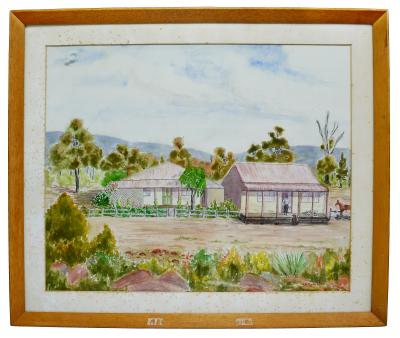 PAINTING, HISTORY - FRED SAW'S HOUSE AND SHOP