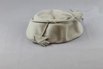 HAT, GREY - GREY FELT DECORATION
