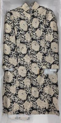 PANT SUIT: FLORAL BROCADE