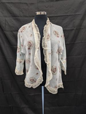 DRESSING JACKET: PALE BLUE