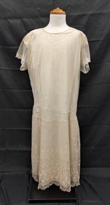 DRESS: CREAM LACE NETTING